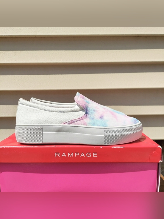 Rampage Shoes - Rampage Korie Pastel Tie Die Platform Slip-On Sneakers Women's Size 6 Y2K Preppy